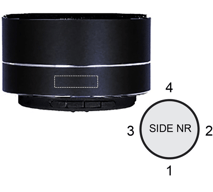 Coluna sem fio em alumínio SOUND